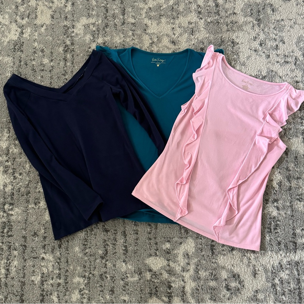 3 Lilly Pulitzer Tees - XS